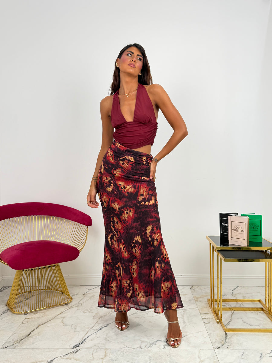 Abito Cut-Out Fuego